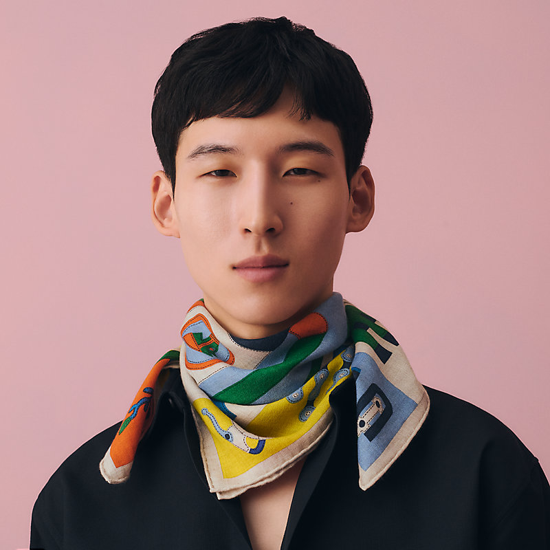 その他 A machine Meifuku Scarf Stripe Jeu de Piste scarf 65 | Hermès Mainland China